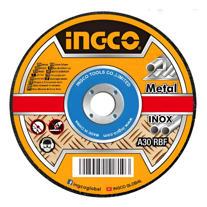10 Piezas Discos Corte Metal 4 1/2'' Ingco