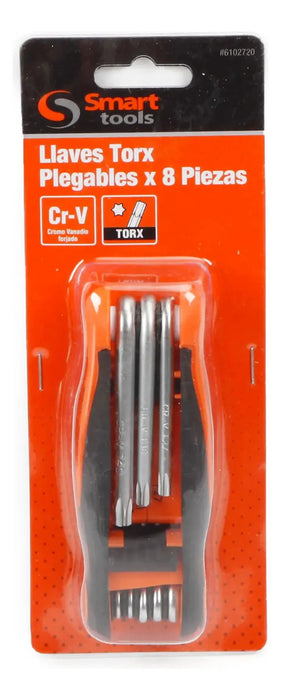 Juego Llaves Torx Plegables 8 Pzs. T9-T40