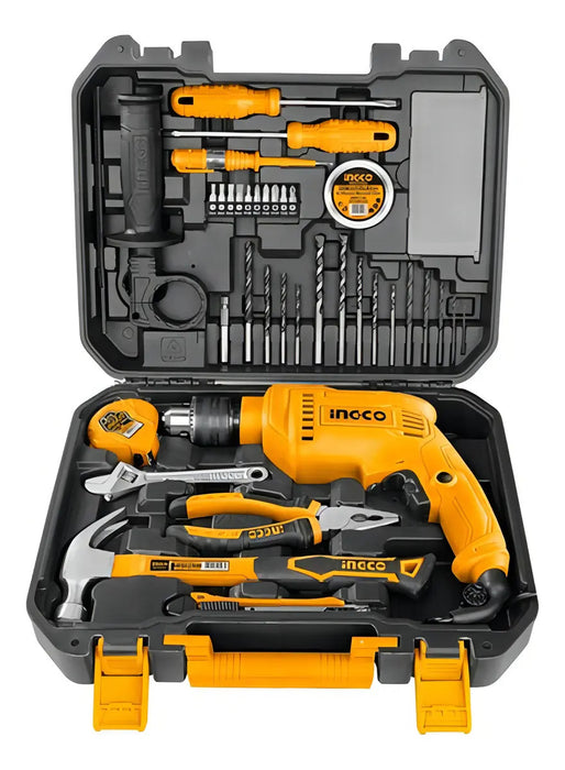 Kit Taladro Percutor 680w + Herramientas - 115 Piezas Ingco