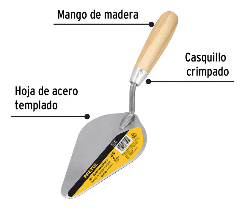 Cuchara Para Albañileria Pretul Ct-7pc