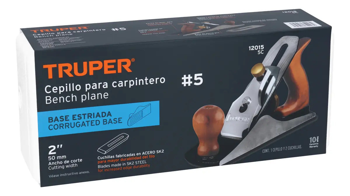 Cepillo Carpintero Estriado No. 5 Truper