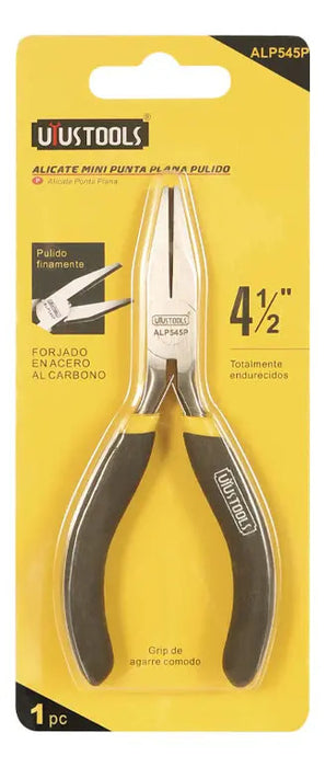 Alicate Punta Plana Mini 4,5'' Pulido