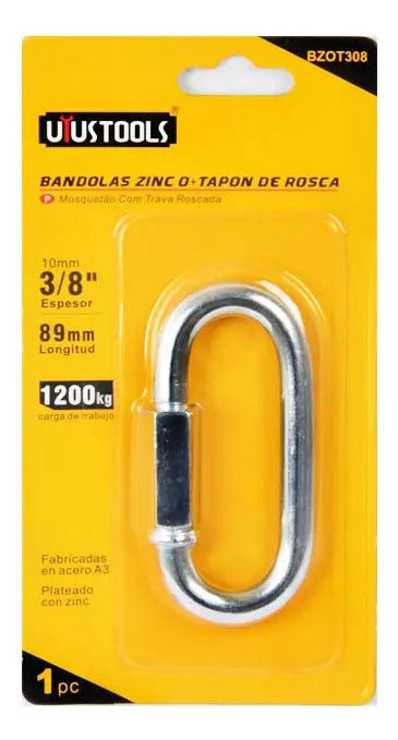 Mosquetón con rosca 3/8'' Uyustools