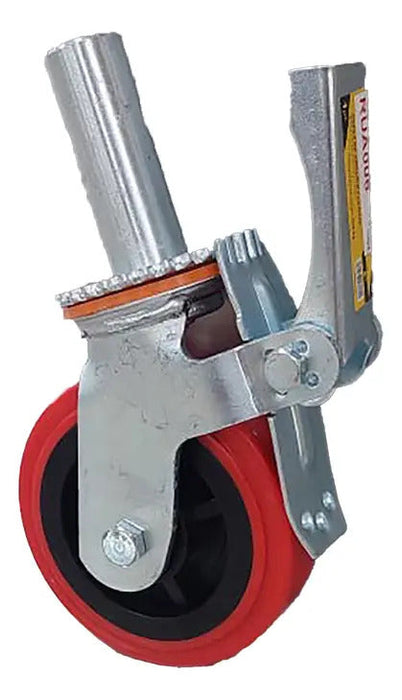 Rueda de Andamio PVC Rojo 6" 300kg