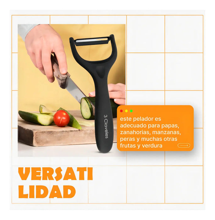 Pelador 15cm 3 Claveles