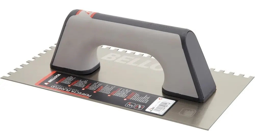 Llana con Dientes 270x135mm Mango Bimaterial Bellota