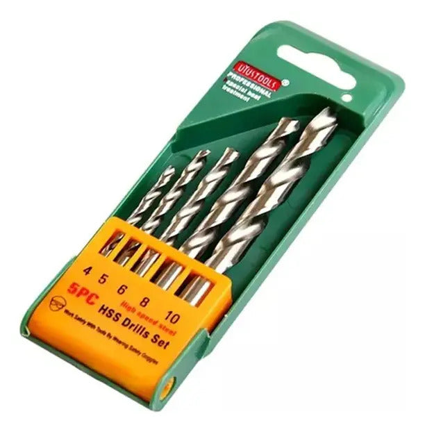 Set 5 Brocas Metal HSS (4-5-6-8-10mm)