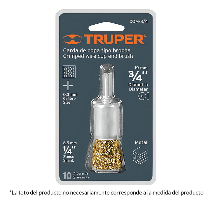 Carda Taladro Copa Gruesa 1-1/8'' Truper