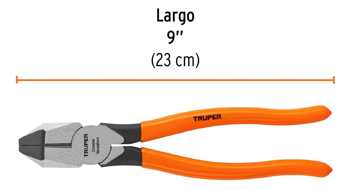 Alicate Profesional Para Electricista 9" Truper