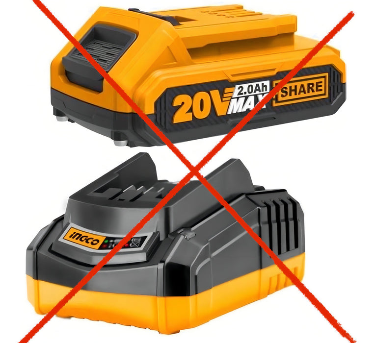 Ingco Sopladora Inalámbrica Motor Brushless Amarillo