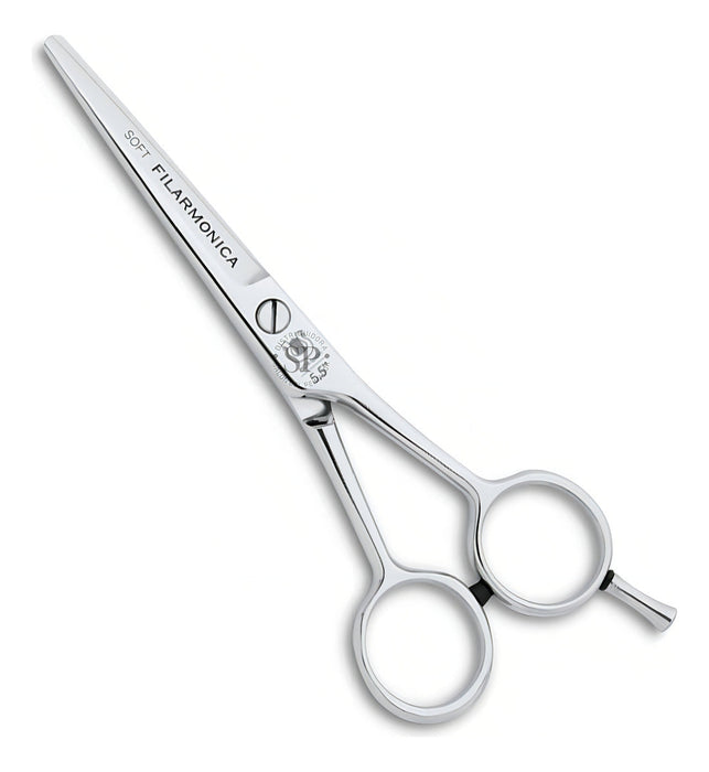 Tijera Filarmonica Filo Navaja Acero Inoxidable 5.5 Pulgadas Peluquería Plateado