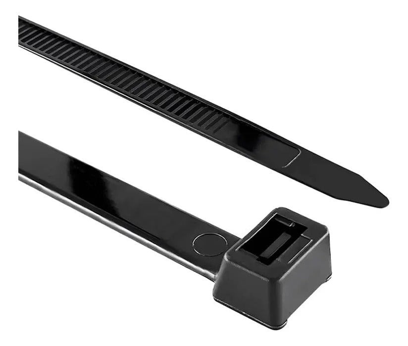Amarra Plástica Negra 4.8 x 400mm 100un