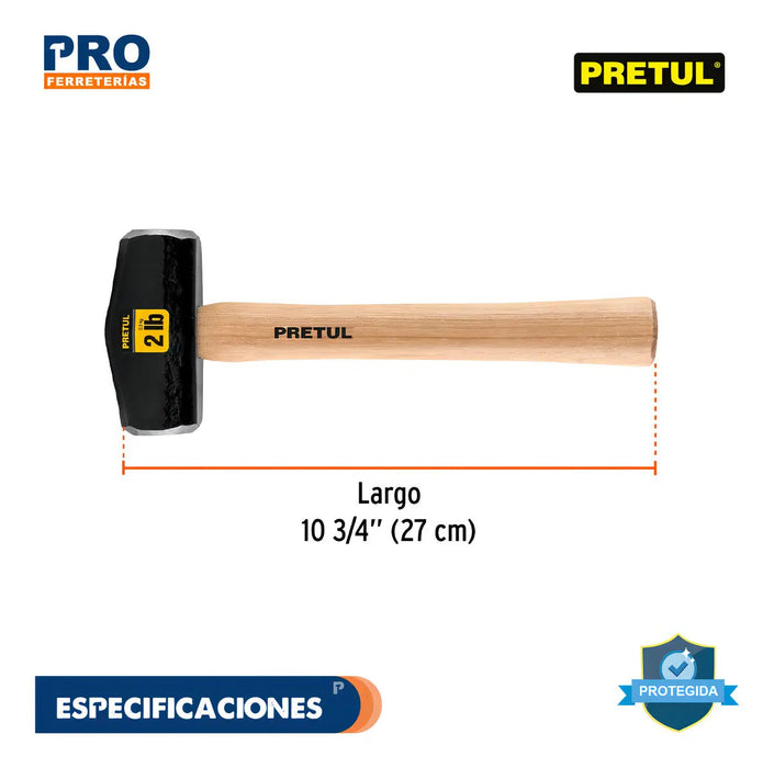 Marro Tipo Nevada 2 Lbs. Mango 10-3/4''