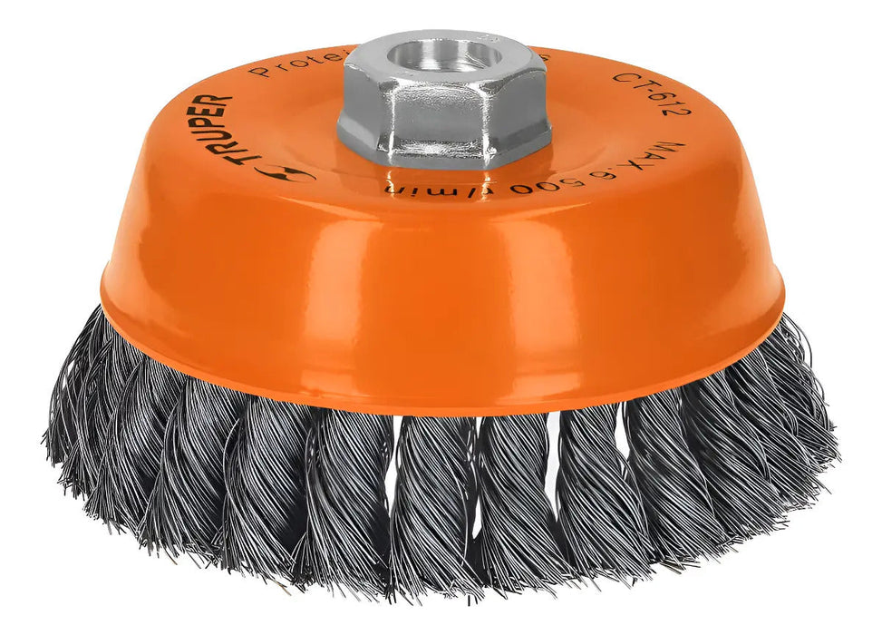Carda Truper CT-612 Profesional 5'' Naranja Desbaste