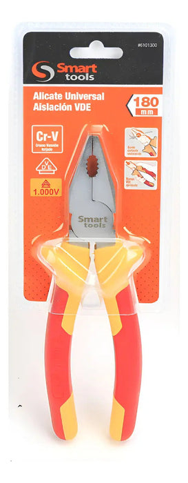 Alicate Universal Eléctrico 7'' Aislado VDE 1000V Smart