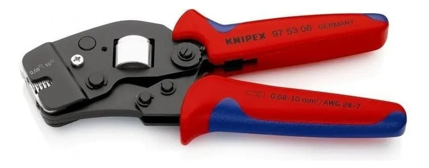 Alicate Autoajustable Knipex Crimpado Punteras Huecas 0,08-10mm²