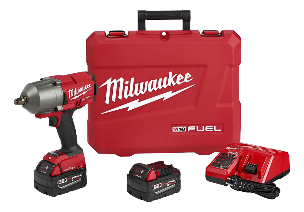 Llave de Impacto Milwaukee 3/4'' One Key con 2 Baterías 5.0 Ah
