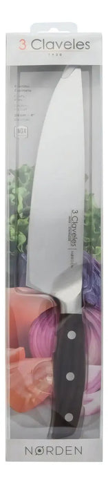 Cuchillo 3 Claveles Norden Chef 20cm Cocina Madera