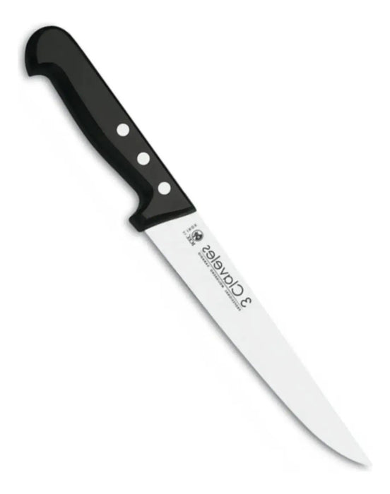 Cuchillo Tres Claveles 939 Inox Mgo Abs 18cm Cocina Blanco Negro