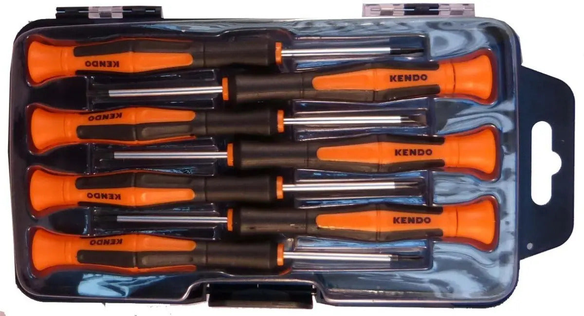 Atornillador Precisión Kendo Juego 7 Piezas Cruz Paleta Torx