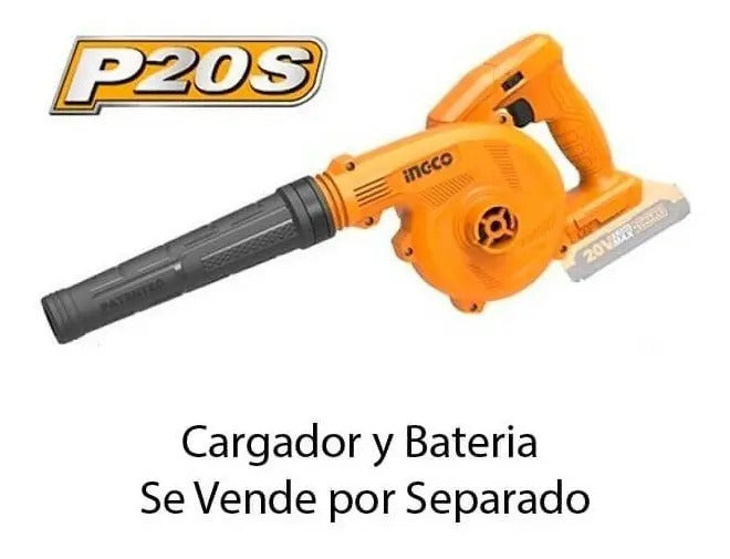 Soplador/aspirador Inalámbrico S/batería, S/ Cargador Ingco Naranja