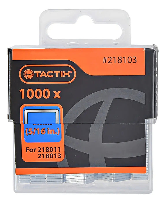 Grapas Gruesas Trabajo Pesado Tactix 1000p 11.3x8mm Aluminio