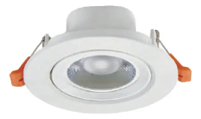 Panel Led Empotrable Redondo 6w 3000k Luz Calida