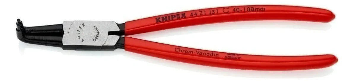 Alicate Knipex 4421j31 Curvo 90° Para Arandelas Interiores Din 5256 D 9''