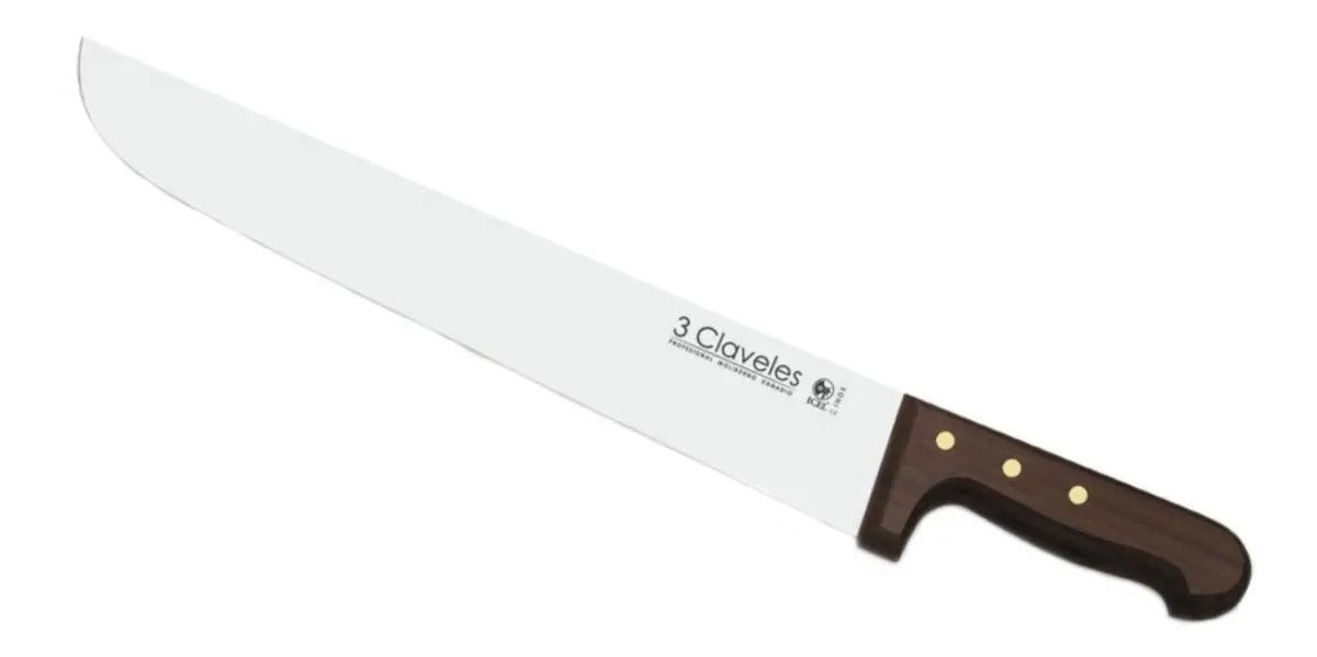 Cuchillo Carnicero Inox Mango Madera 18cm