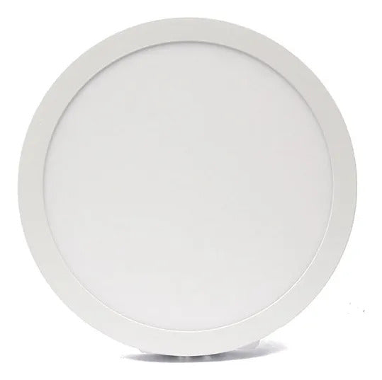 Panel Led Sobrepuesto Redondo 24W 6500K Luz Fría