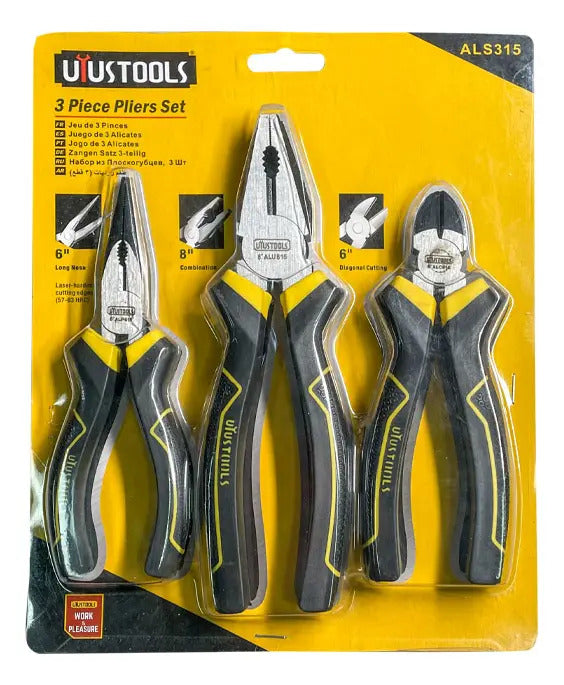 Alicate Set 3pcs Mango Tpr Uyustools