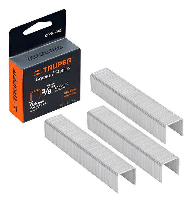 Grapas Truper 10mm 1000 Unidades