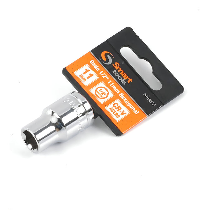 Dado Corto 1/2'' 11mm Hexagonal