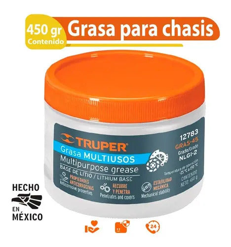 Grasa Chasis De Litio 450 Gr Truper