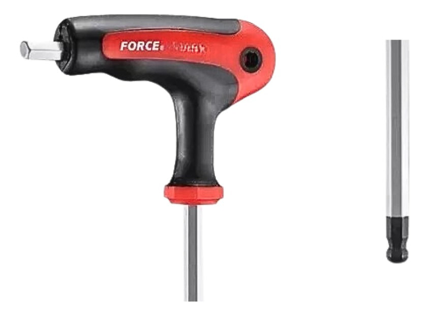 Llave Allen Bola Larga C/ Mango 90º De 6mm