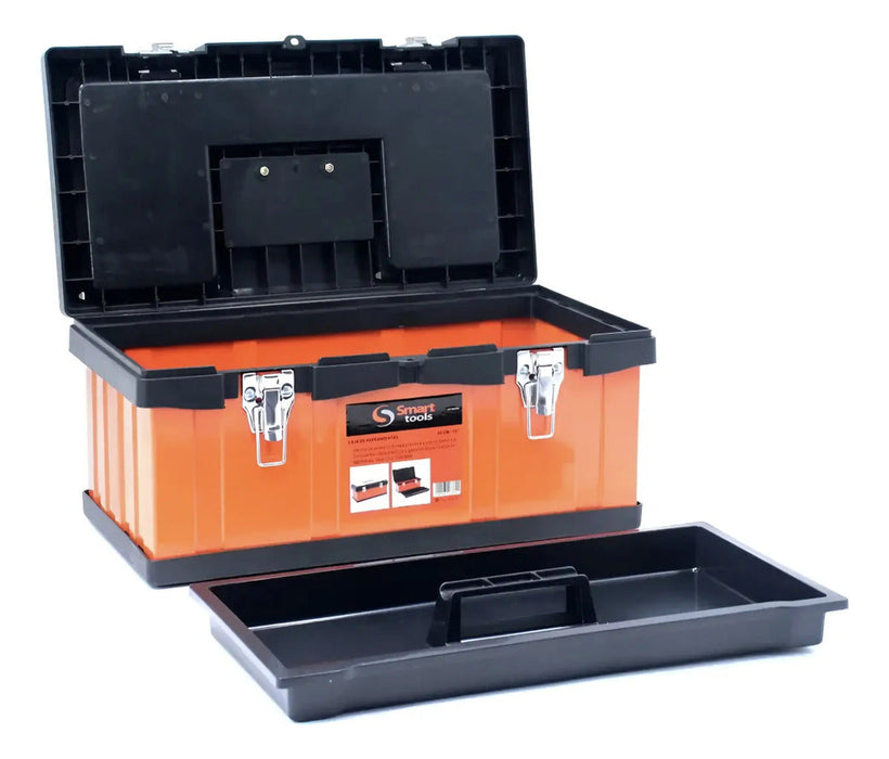Caja de Herramientas 13" Acero/Plástico con Cierre Metálico