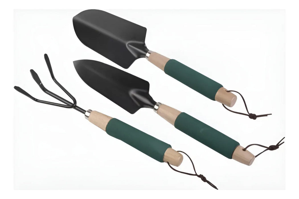 Kit Herramientas Jardinería Metálico 3 Pzas