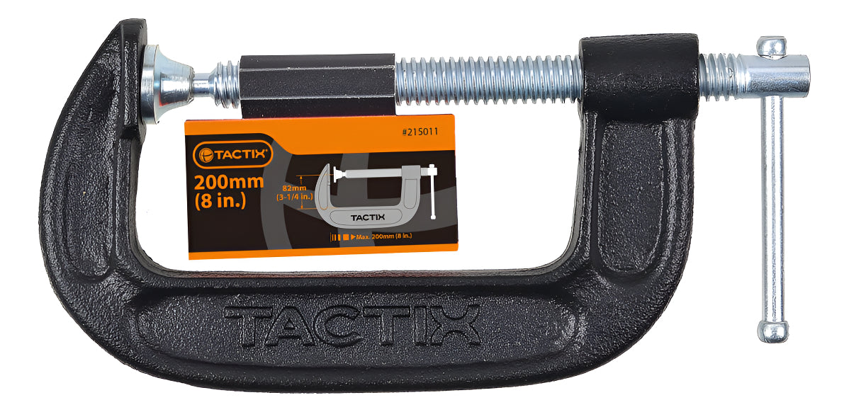 Prensa Tipo C Tactix de 8''