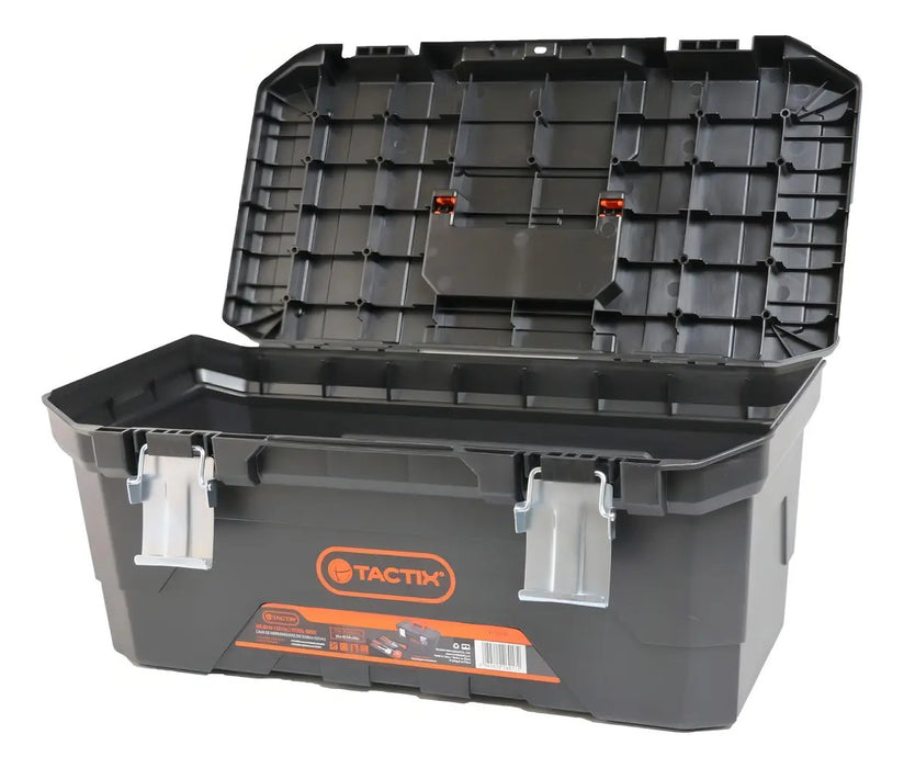 Caja Herramientas Plástica 20" Con Bandeja Tactix