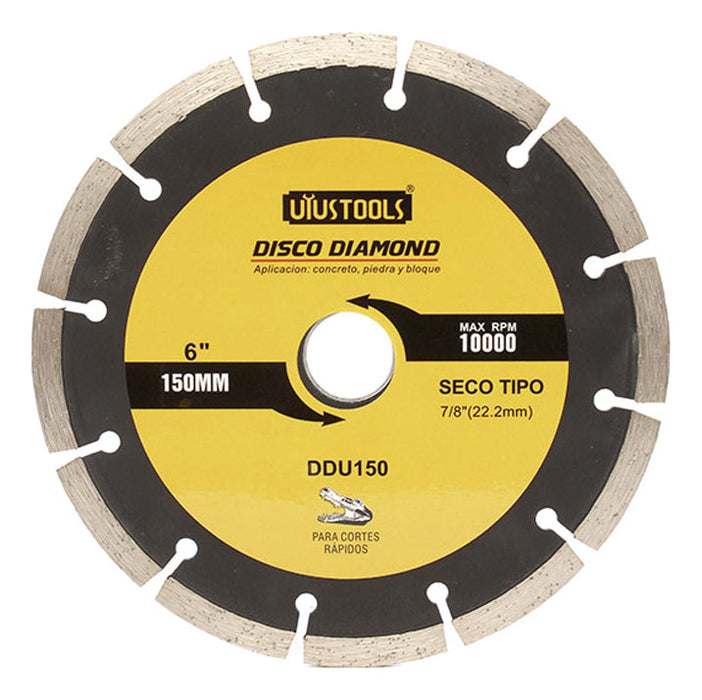 Disco Diamantado 6" Seco Uyustools