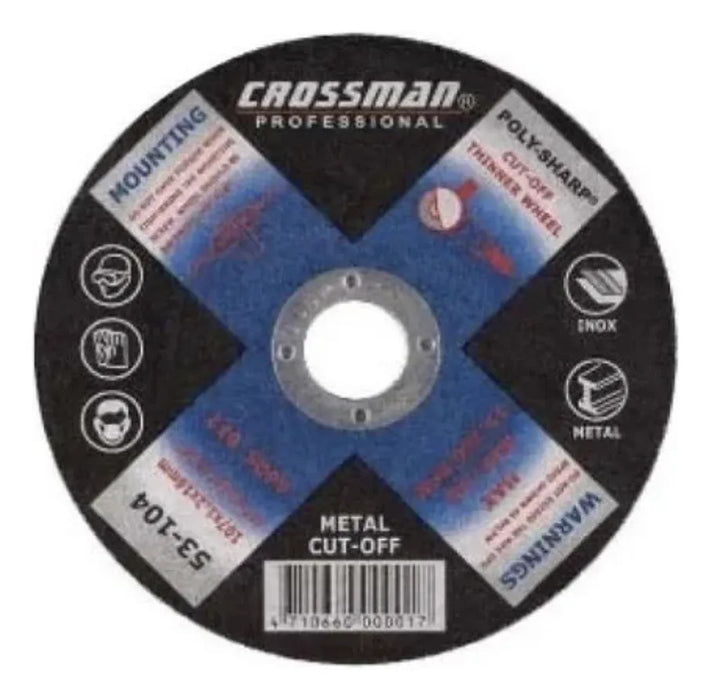 Disco de Corte 115 x 1,2 x 22,2 mm Crossman
