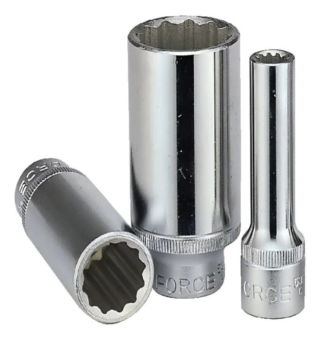 Dado Largo Poligonal 3/8'' 18 mm Force