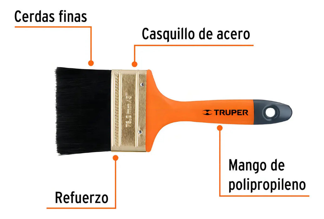 Brocha Plástico 3'' Truper