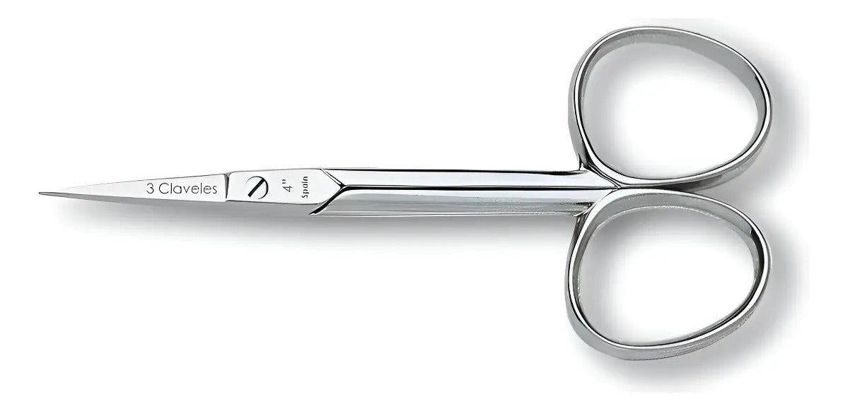 Cortauña Tijera Manicure Tres Claveles Recta 9cm
