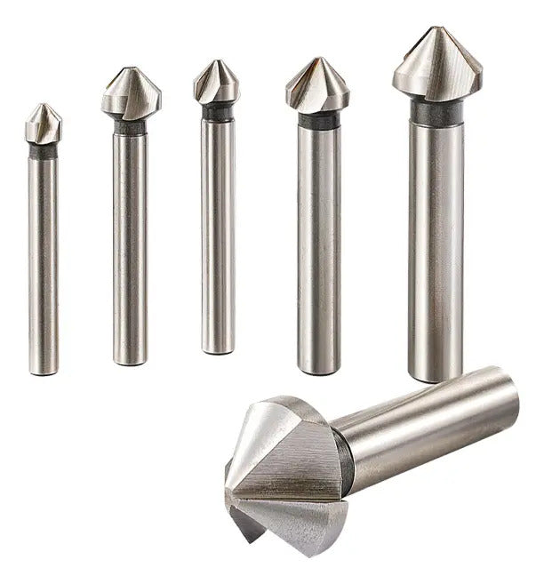 Set 6 Pcs Broca Avellanador Para Metal