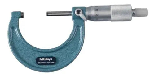 Micrómetro Exterior Mecánico 25-50 mm 0.01 mm Mitutoyo