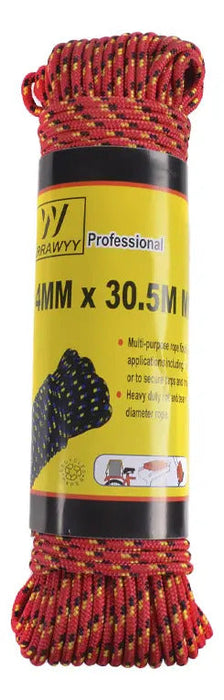 Cuerda Trenzada 4mm X 30.5m Color