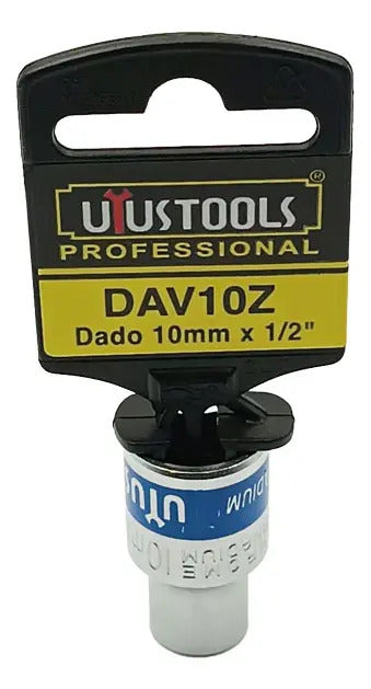 Dado 10mm 1/2" Azul con Colgador Uyustools