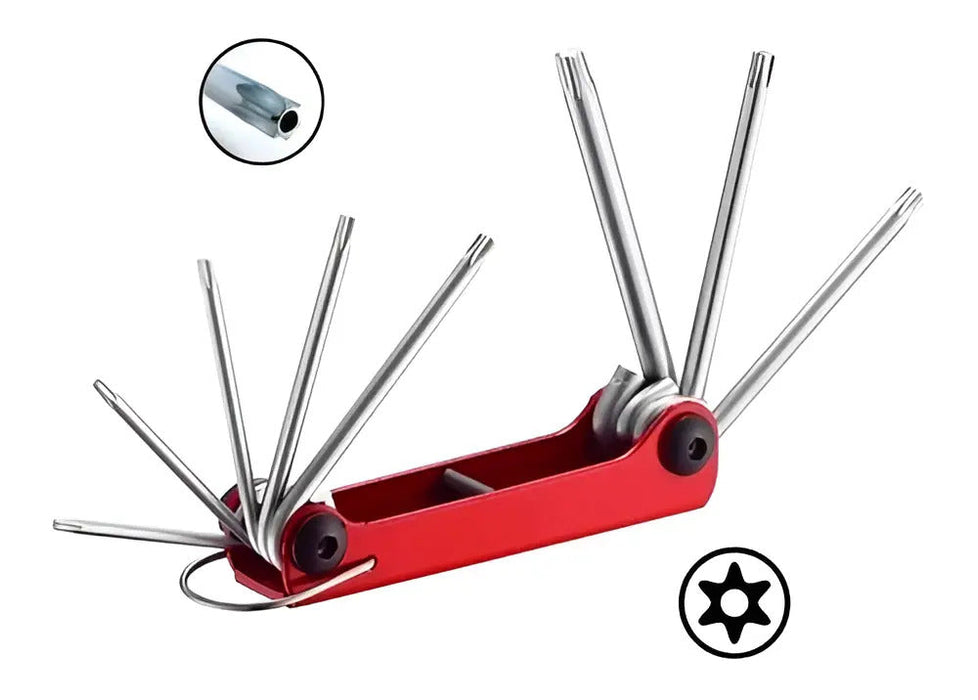 Juego De Llaves Torx Perforadas T9h - T40h 8 Pzas.
