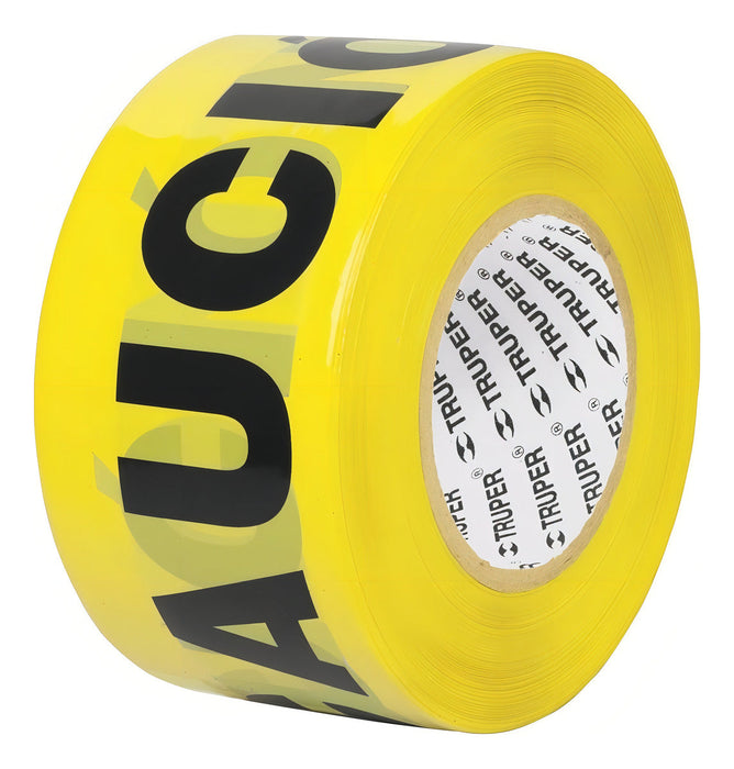 Cinta Precaución Truper Plástico Rollo 304 Mt. Color Amarillo